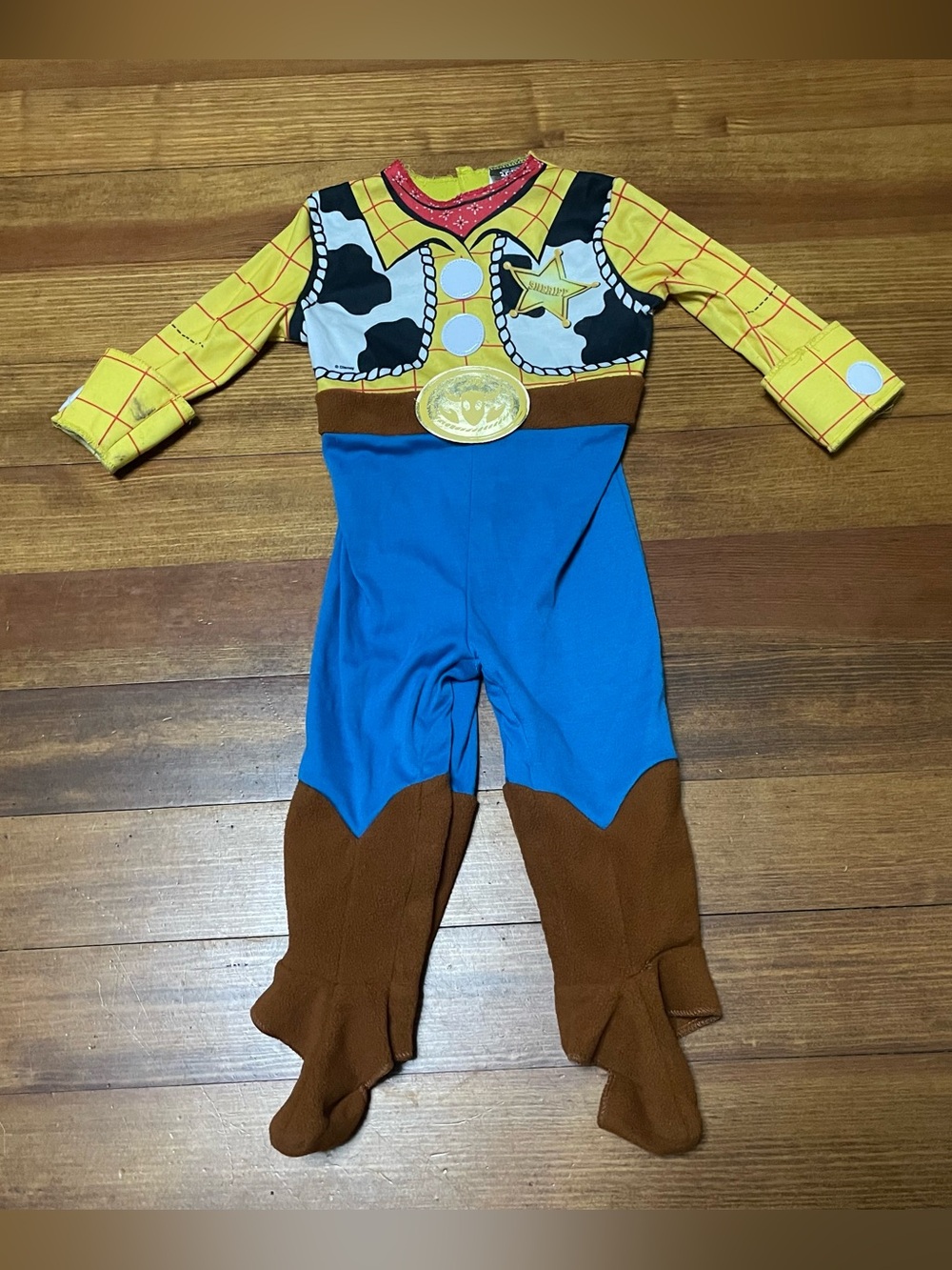 Tot Story Infant Woody Cowboy-Themed Costume Size 12-18 Months
